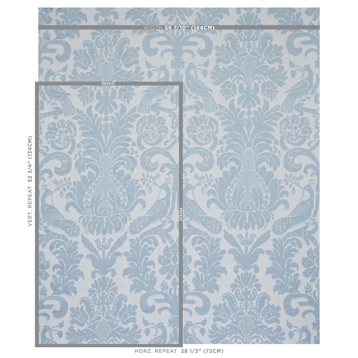ANNA DAMASK_ SOFT BLUE
