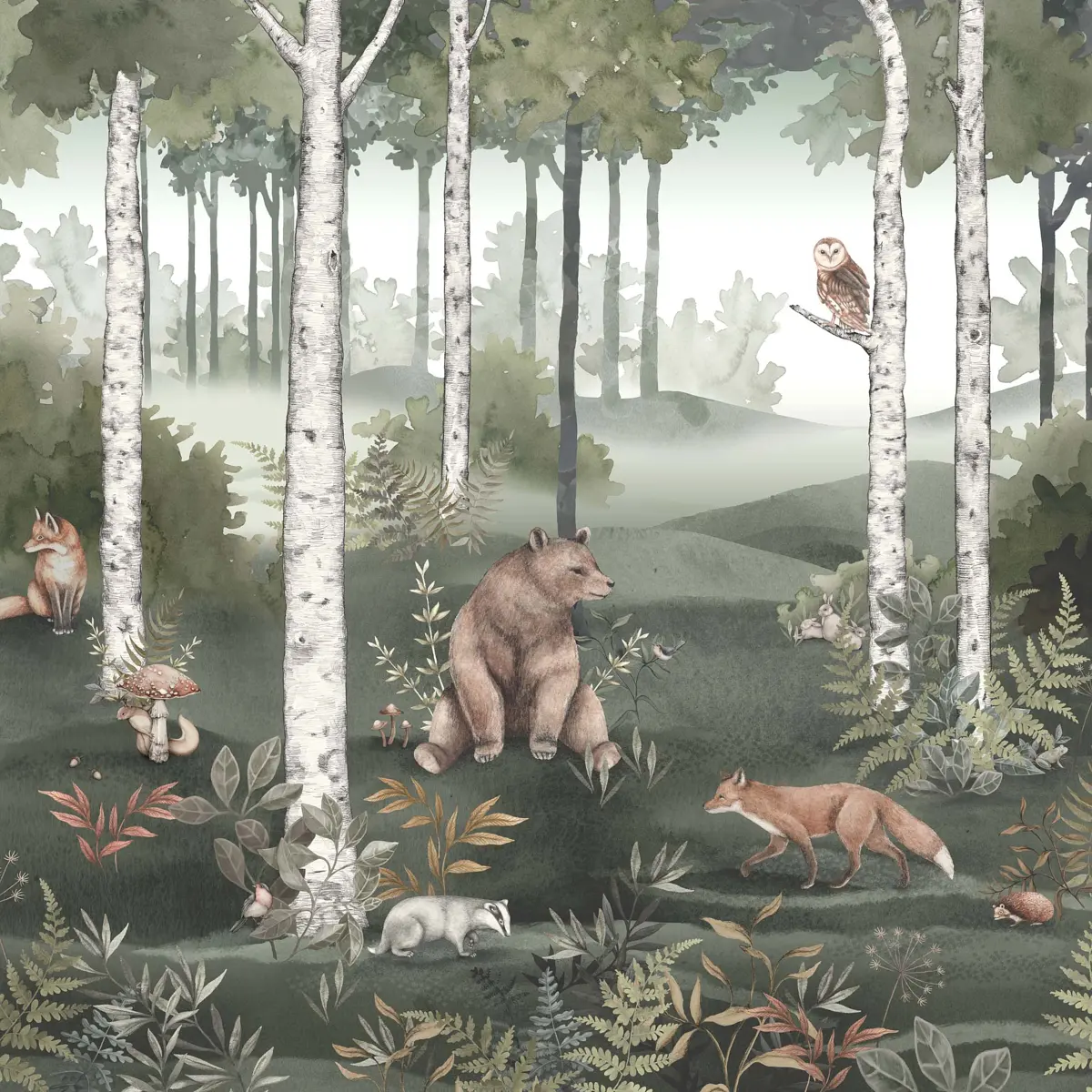WILD FOREST MURAL_ SPRUCE