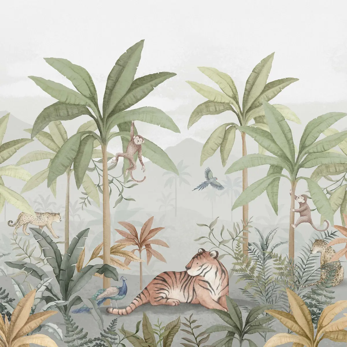 WILD JUNGLE MURAL_ MULTI