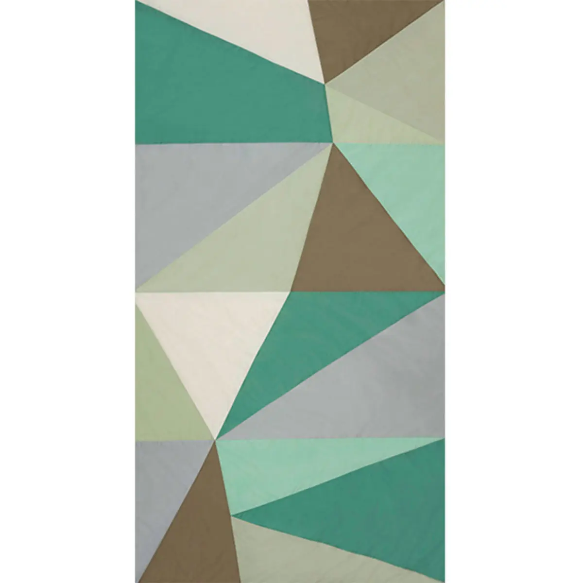 CUBIST SILK PANEL_ CELADON