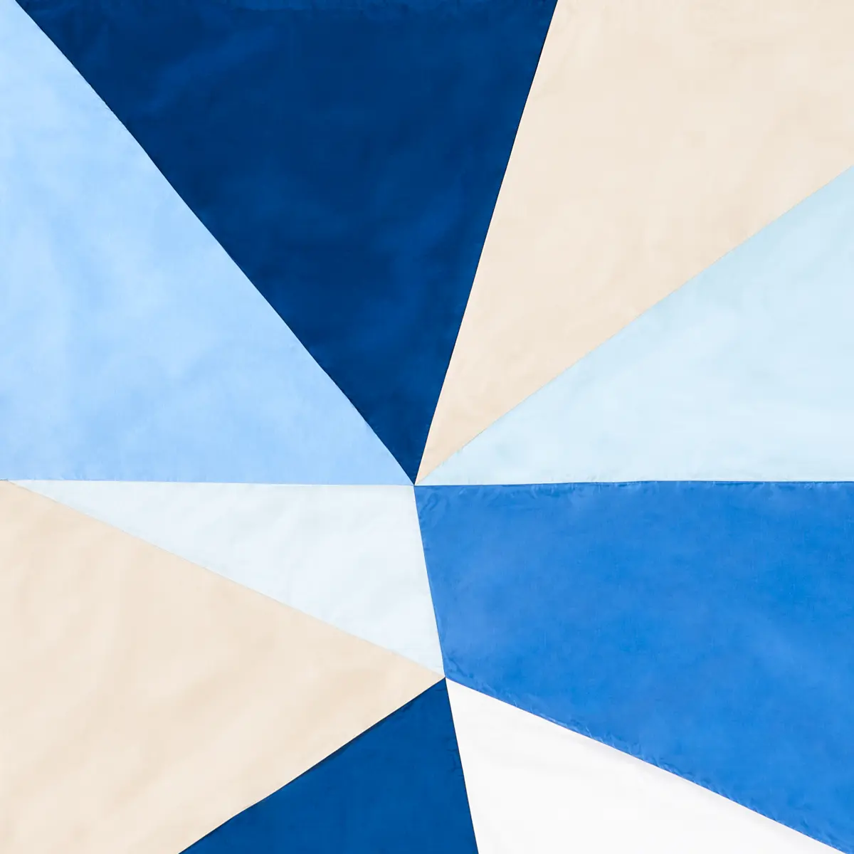 CUBIST SILK PANEL_ BLUE