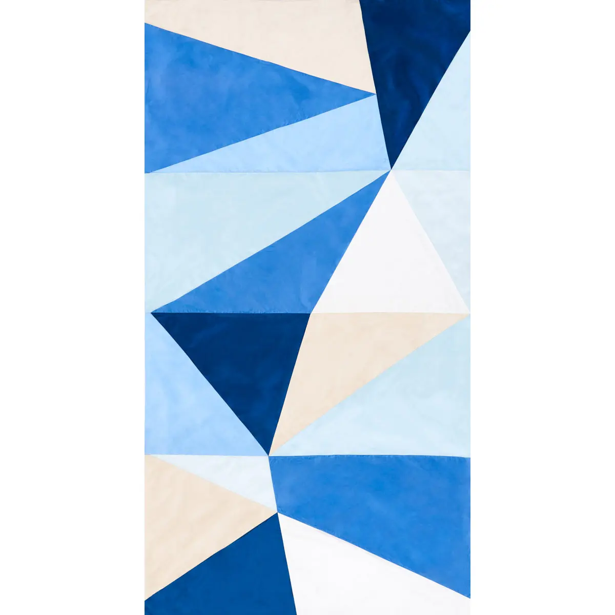 CUBIST SILK PANEL_ BLUE