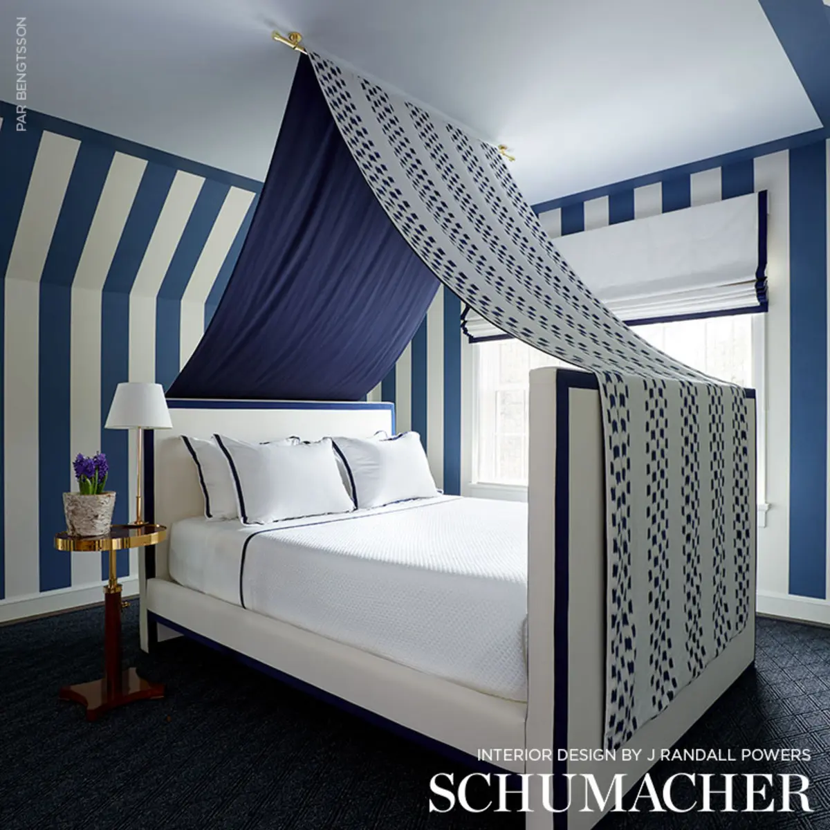 IZMIR IKAT STRIPE_ INDIGO