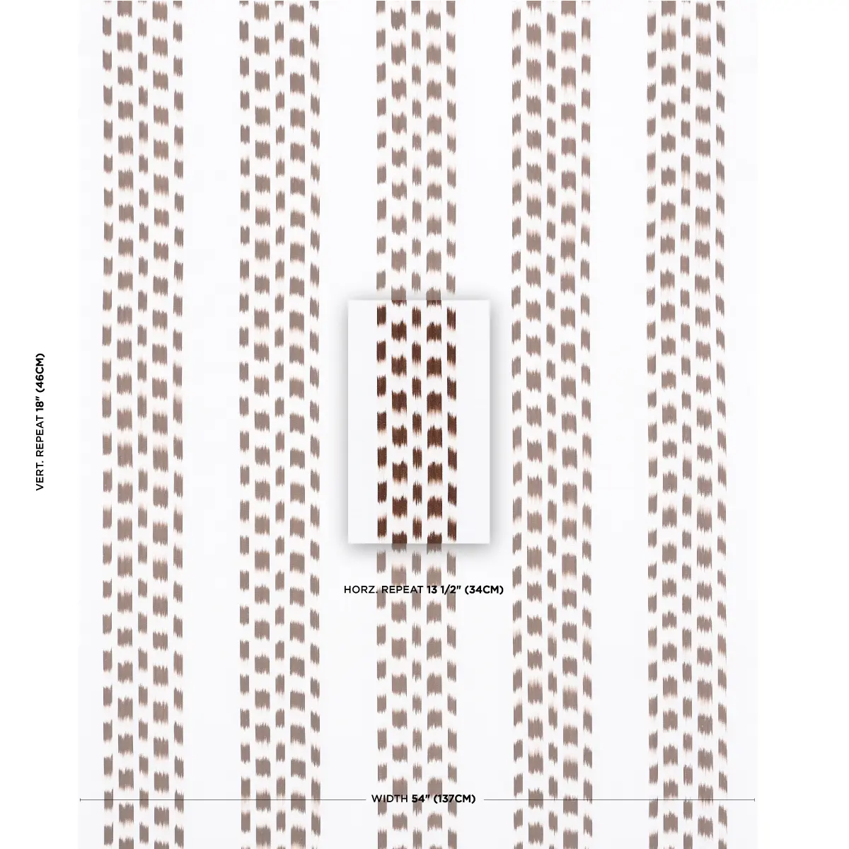 IZMIR IKAT STRIPE_ COCOA