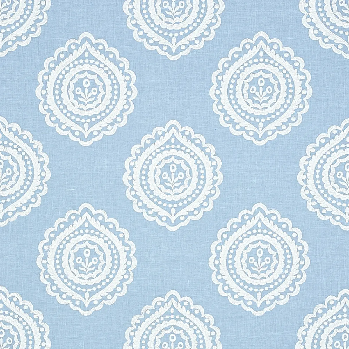 OLANA LINEN EMBROIDERY_ SKY