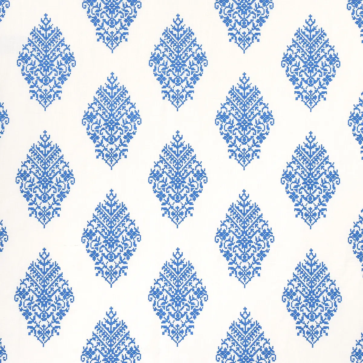 ZINDA EMBROIDERY_ BLUE ON IVORY