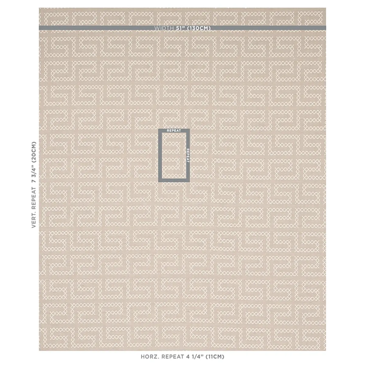 A MAZE EMBROIDERY_ SAND