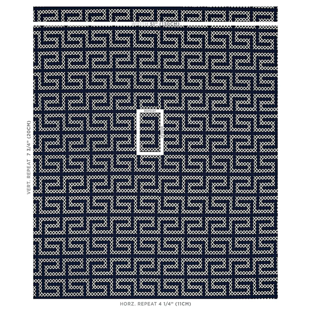 A MAZE EMBROIDERY_ NAVY