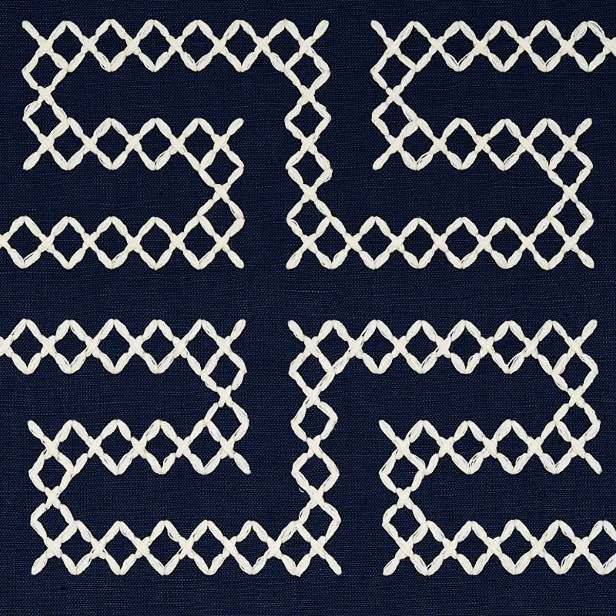 A MAZE EMBROIDERY_ NAVY