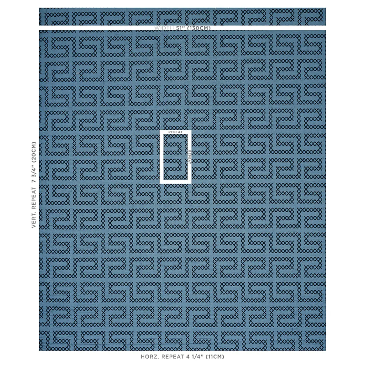 A MAZE EMBROIDERY_ CADET