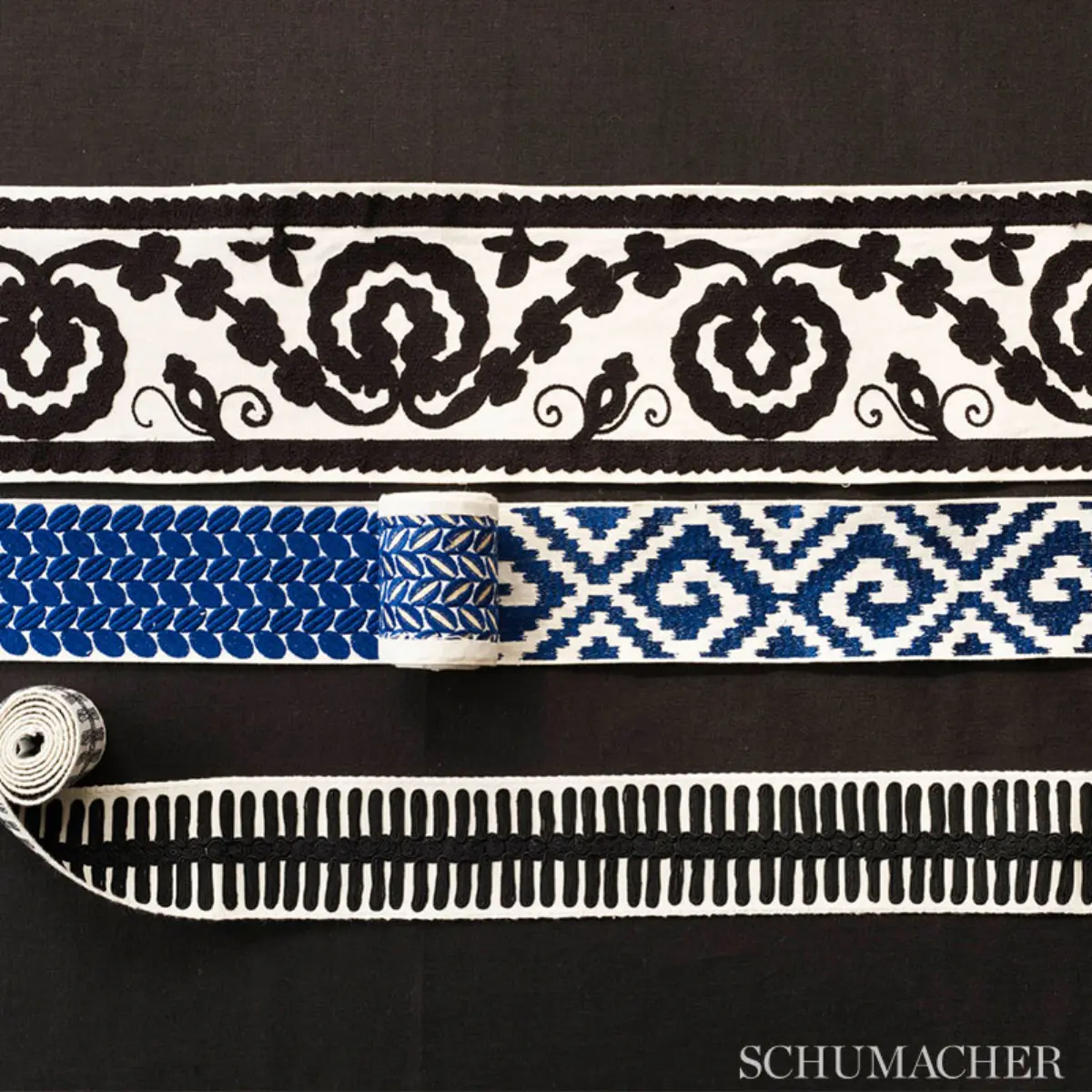 CASTILLE TAPE_ BLACK ON IVORY