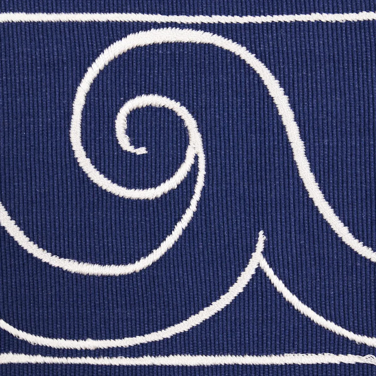 GREEK WAVES TRIM_ WHITE ON NAVY