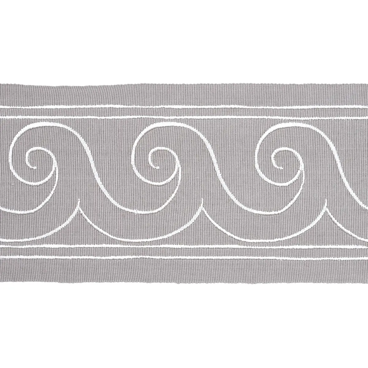 GREEK WAVES TRIM_ WHITE ON GREY