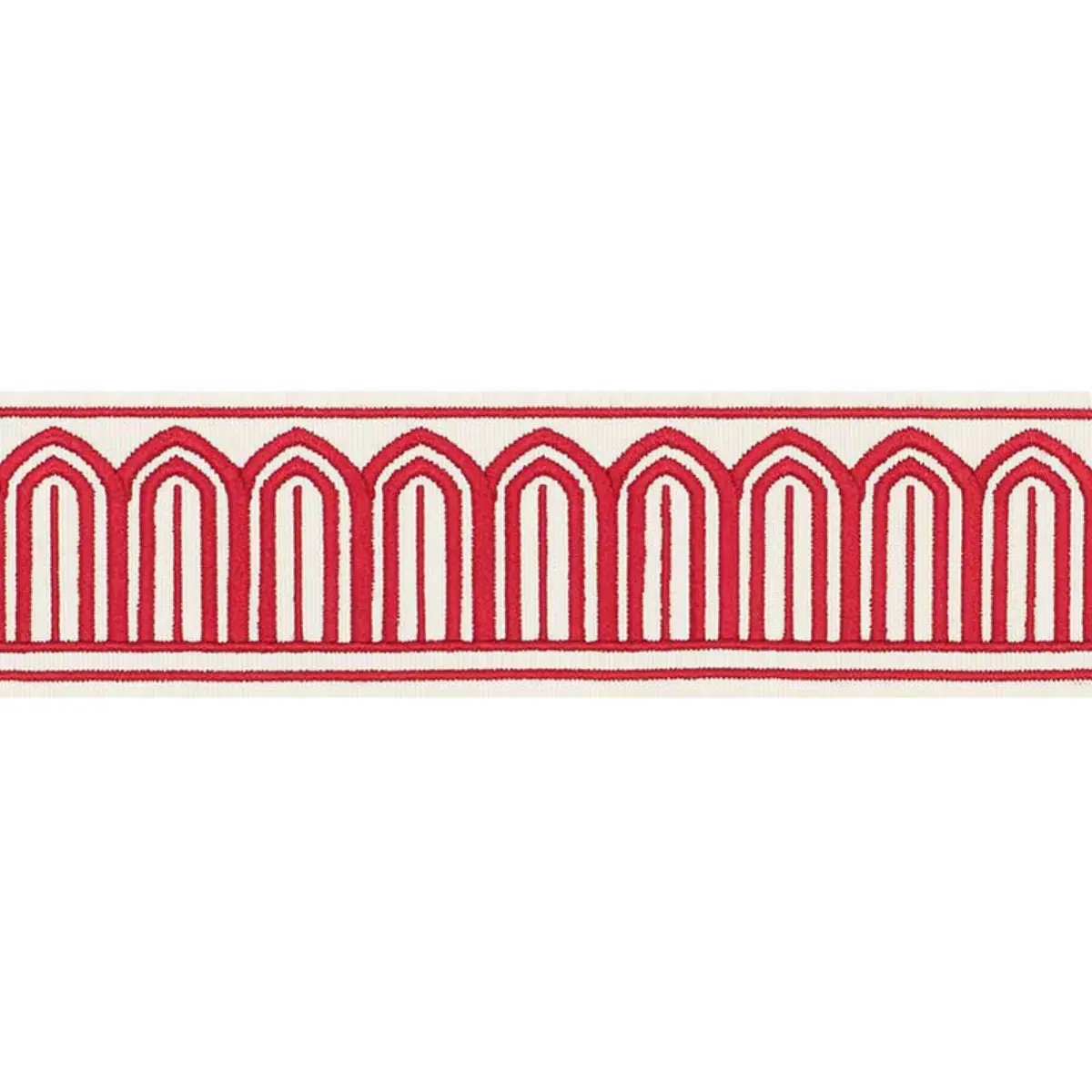 ARCHES EMBROIDERED TAPE MEDIUM_ RED