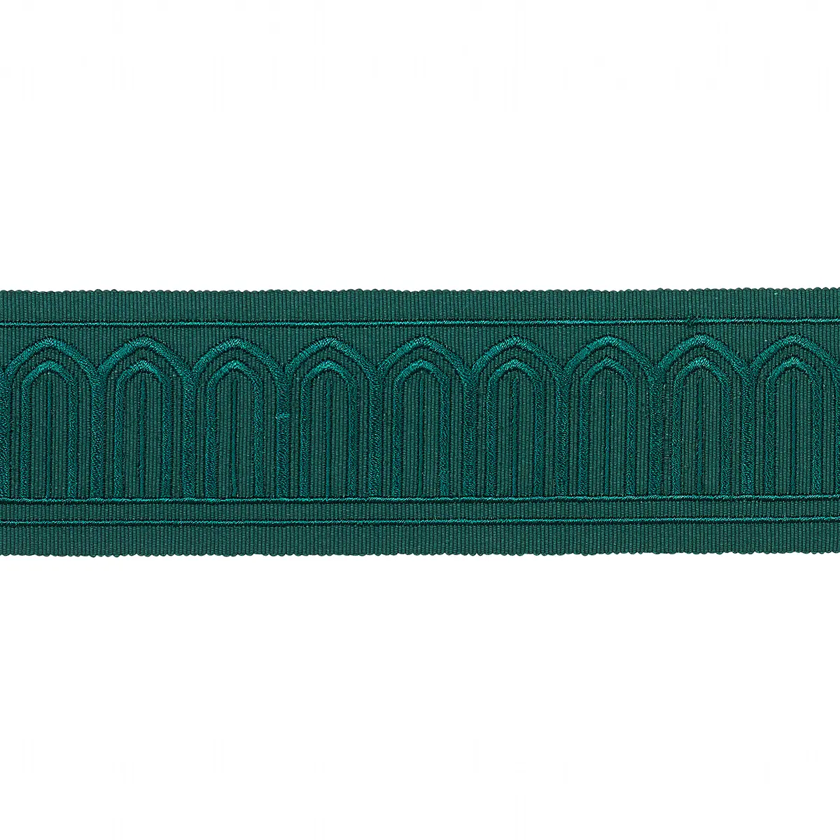 ARCHES EMBROIDERED TAPE MEDIUM_ EMERALD