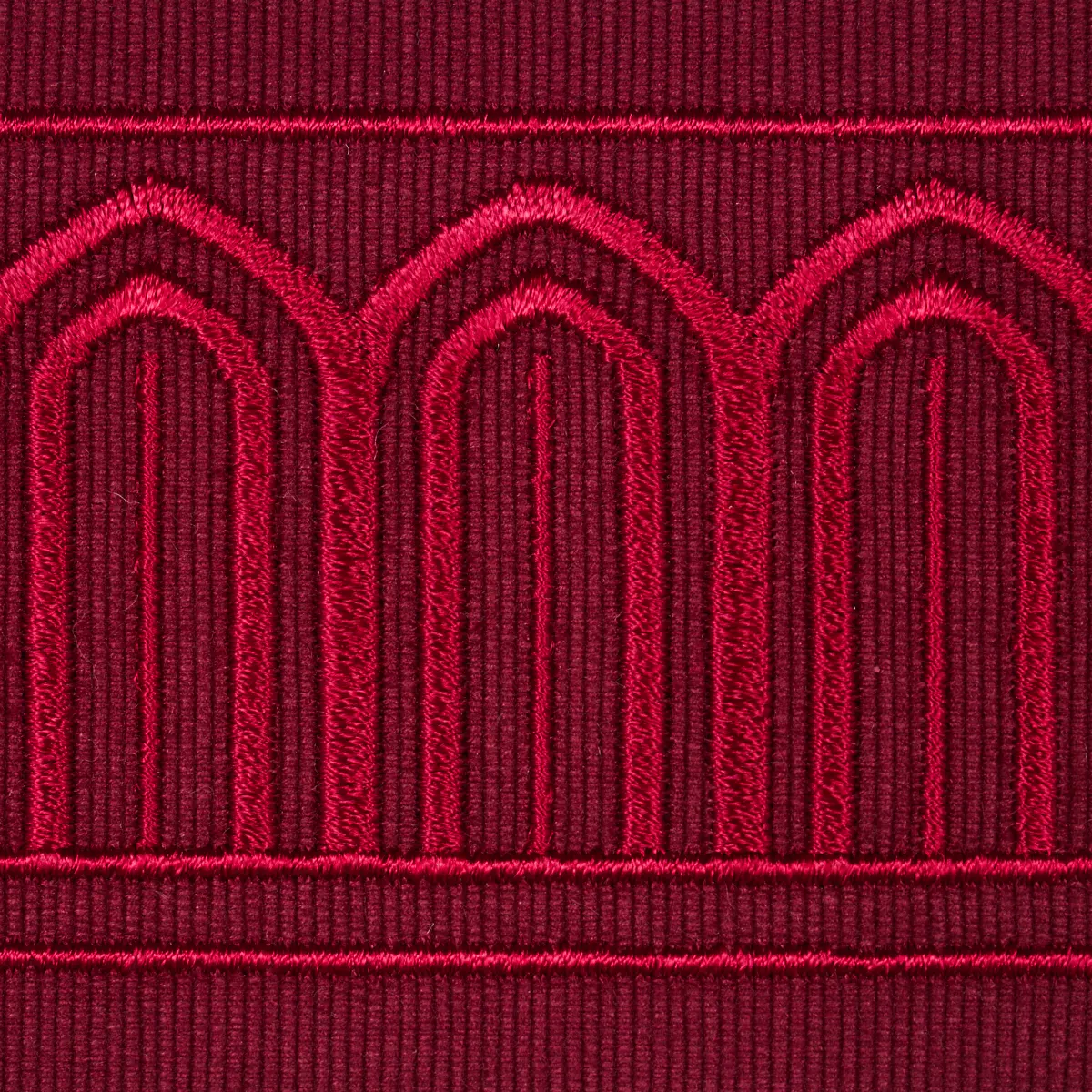 ARCHES EMBROIDERED TAPE MEDIUM_ RED