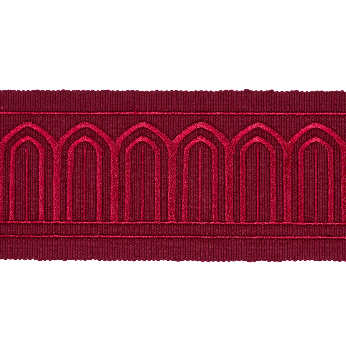ARCHES EMBROIDERED TAPE MEDIUM_ RED