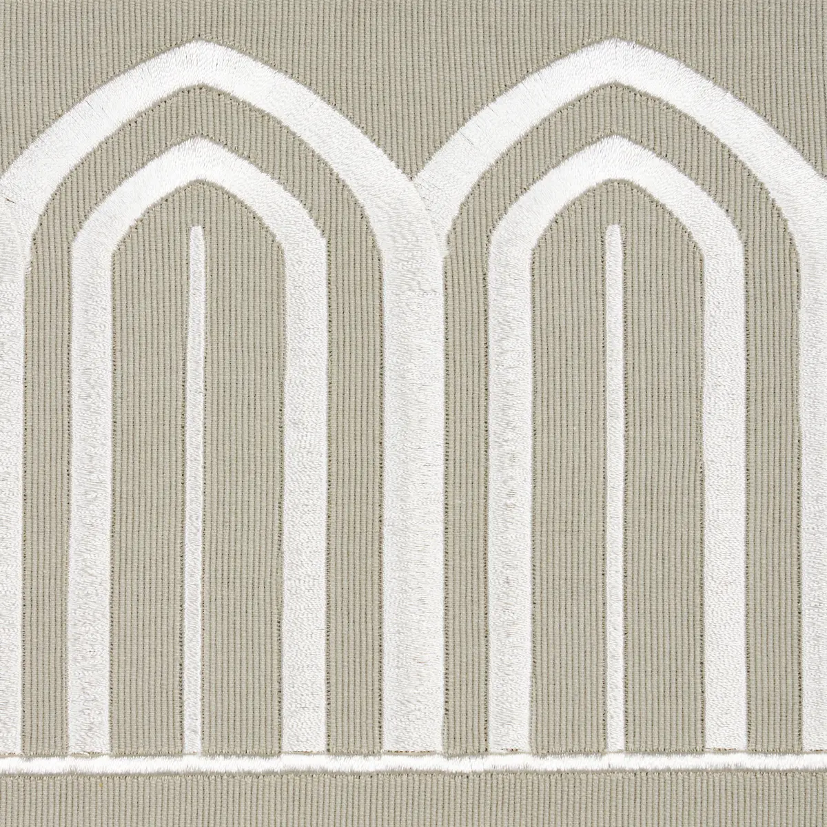 ARCHES EMBROIDERED TAPE WIDE_ TAUPE