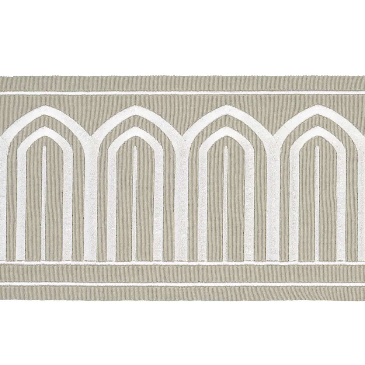 ARCHES EMBROIDERED TAPE WIDE_ TAUPE