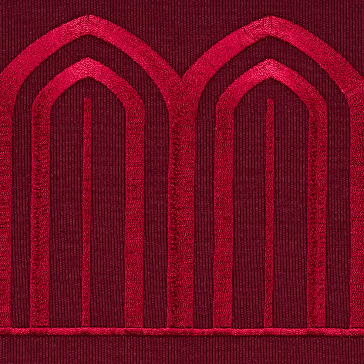 ARCHES EMBROIDERED TAPE WIDE_ RED