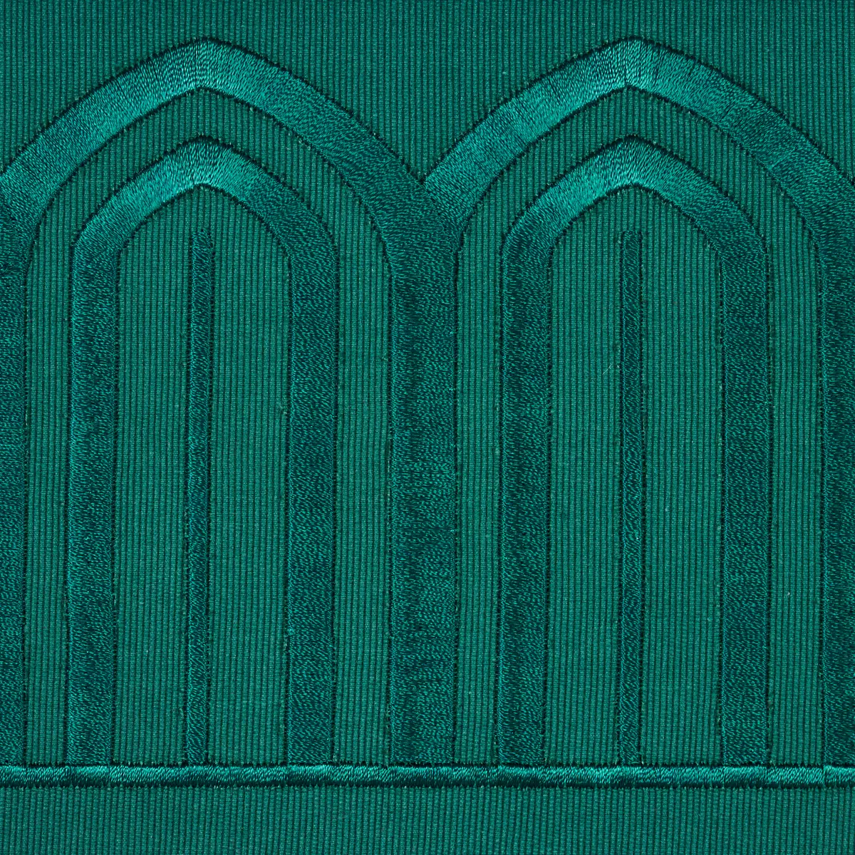 ARCHES EMBROIDERED TAPE WIDE_ EMERALD