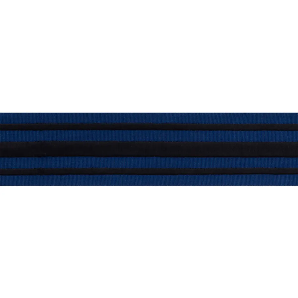 MILITARY STRIPE  TAPE_ BLACK ON NAVY