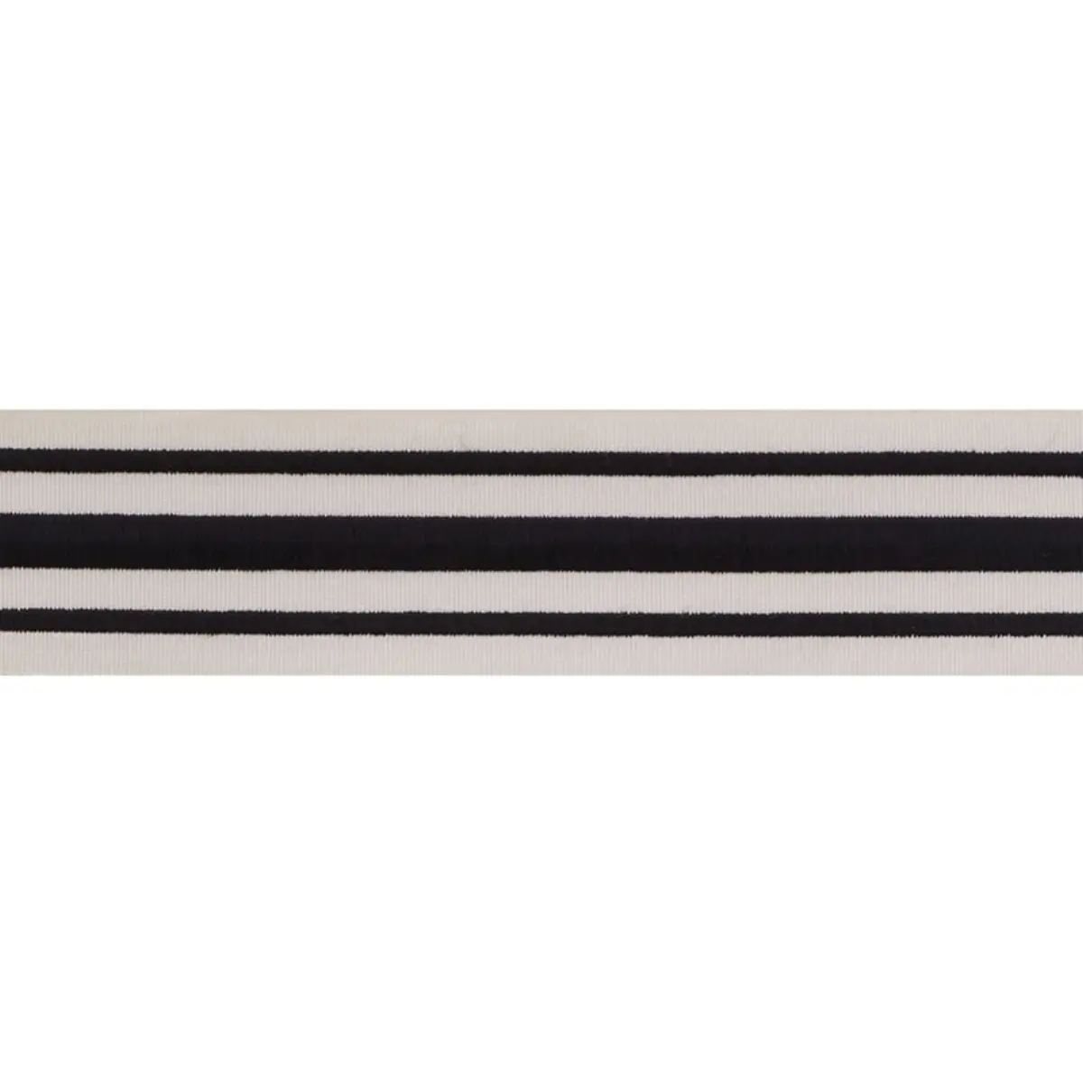 MILITARY STRIPE  TAPE_ BLACK ON IVORY