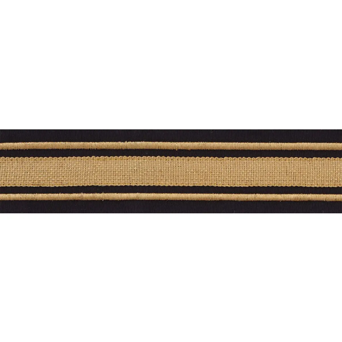MILITARY STRIPE  TAPE_ GOLD ON BLACK