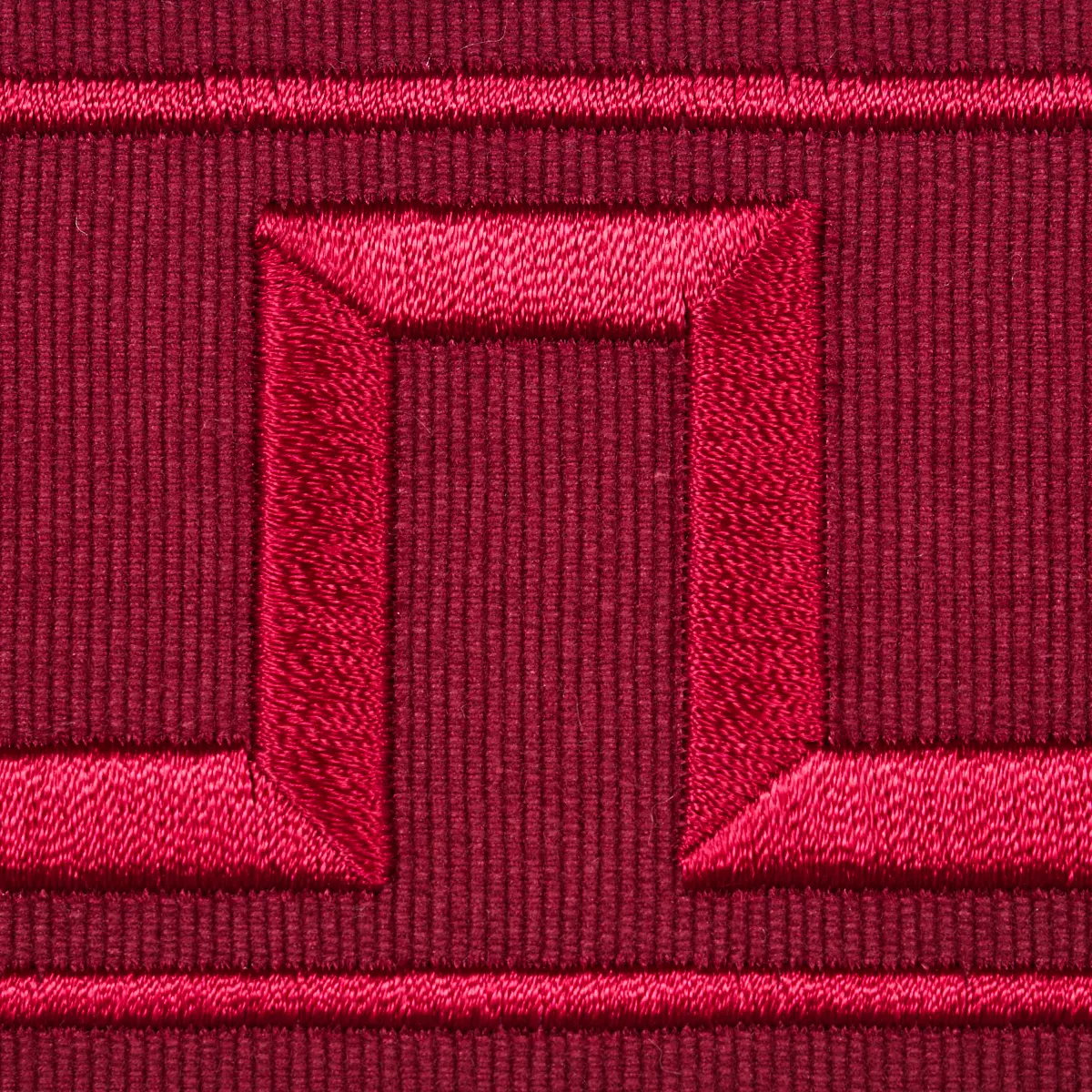 GREEK KEY EMBROIDERED TAPE_ BURGUNDY