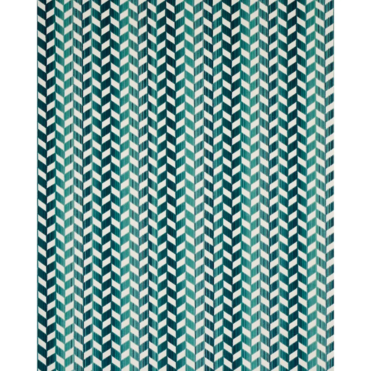 CHEVRON STRIÉ VELVET_ PEACOCK