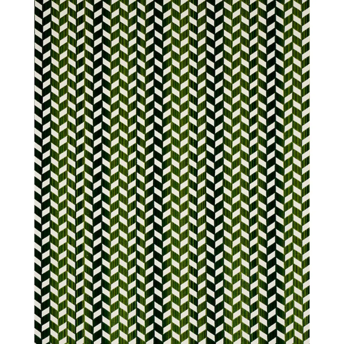 CHEVRON STRIÉ VELVET_ EMERALD