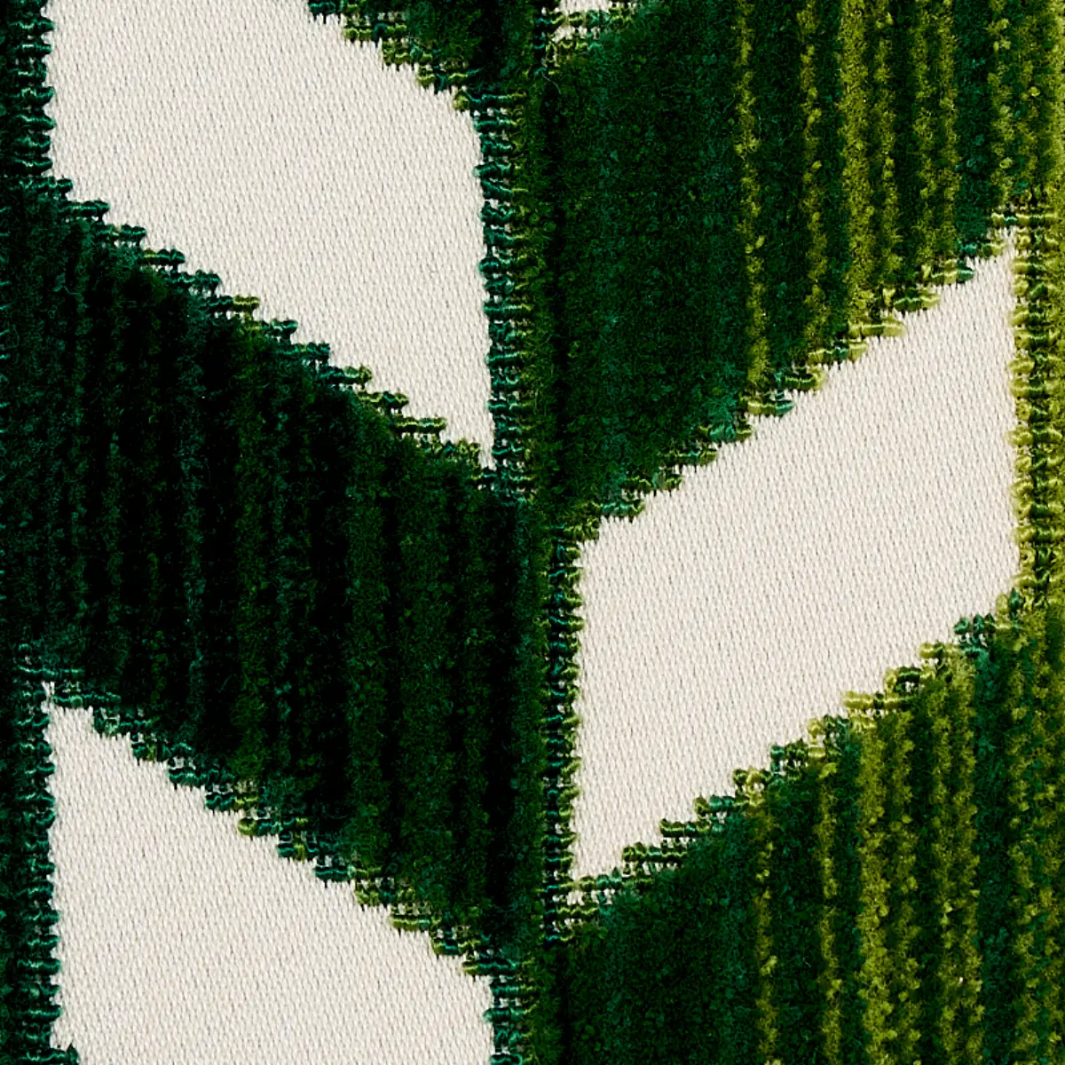 CHEVRON STRIÉ VELVET_ EMERALD