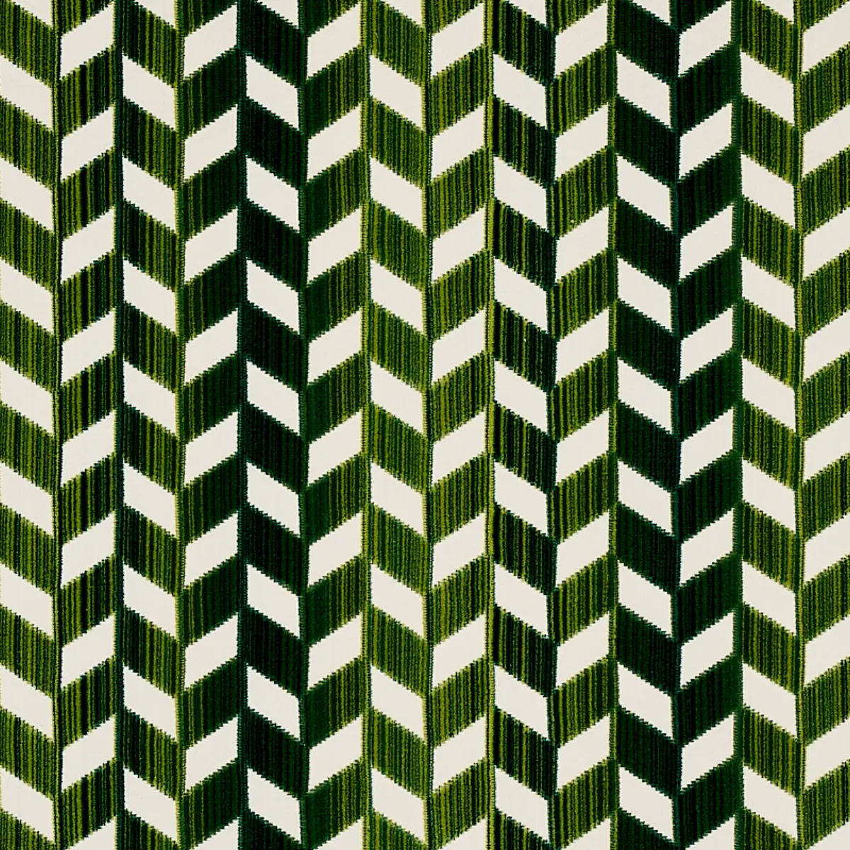 CHEVRON STRIÉ VELVET_ EMERALD