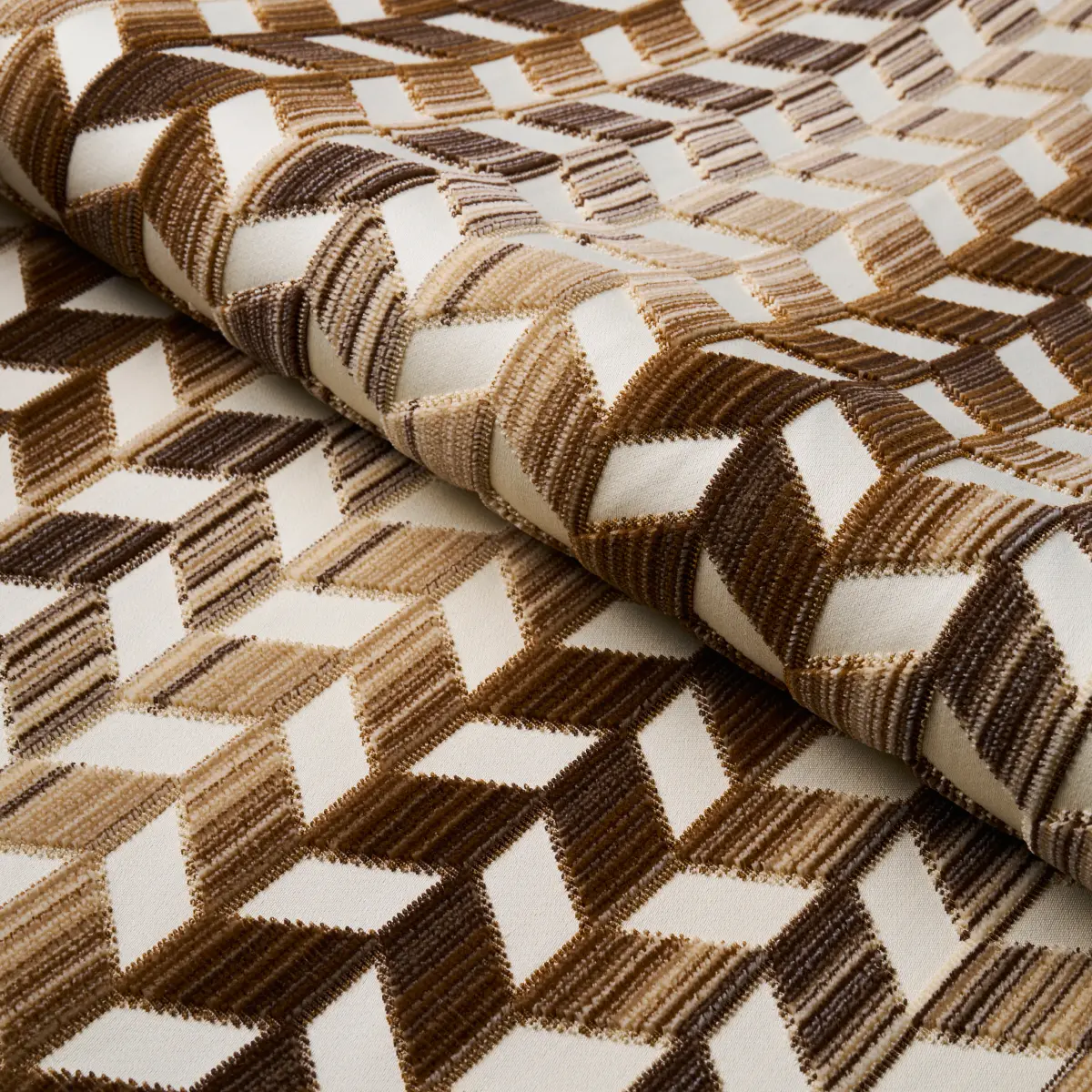 CHEVRON STRIÉ VELVET_ GOLD