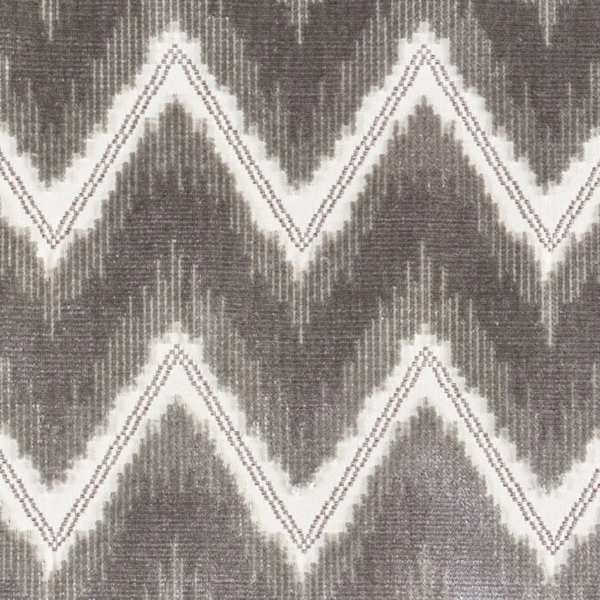 CHEVRON VELVET_ GREY