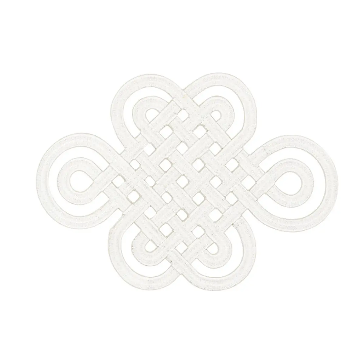 GOOD LUCK KNOT APPLIQUÉ_ IVORY