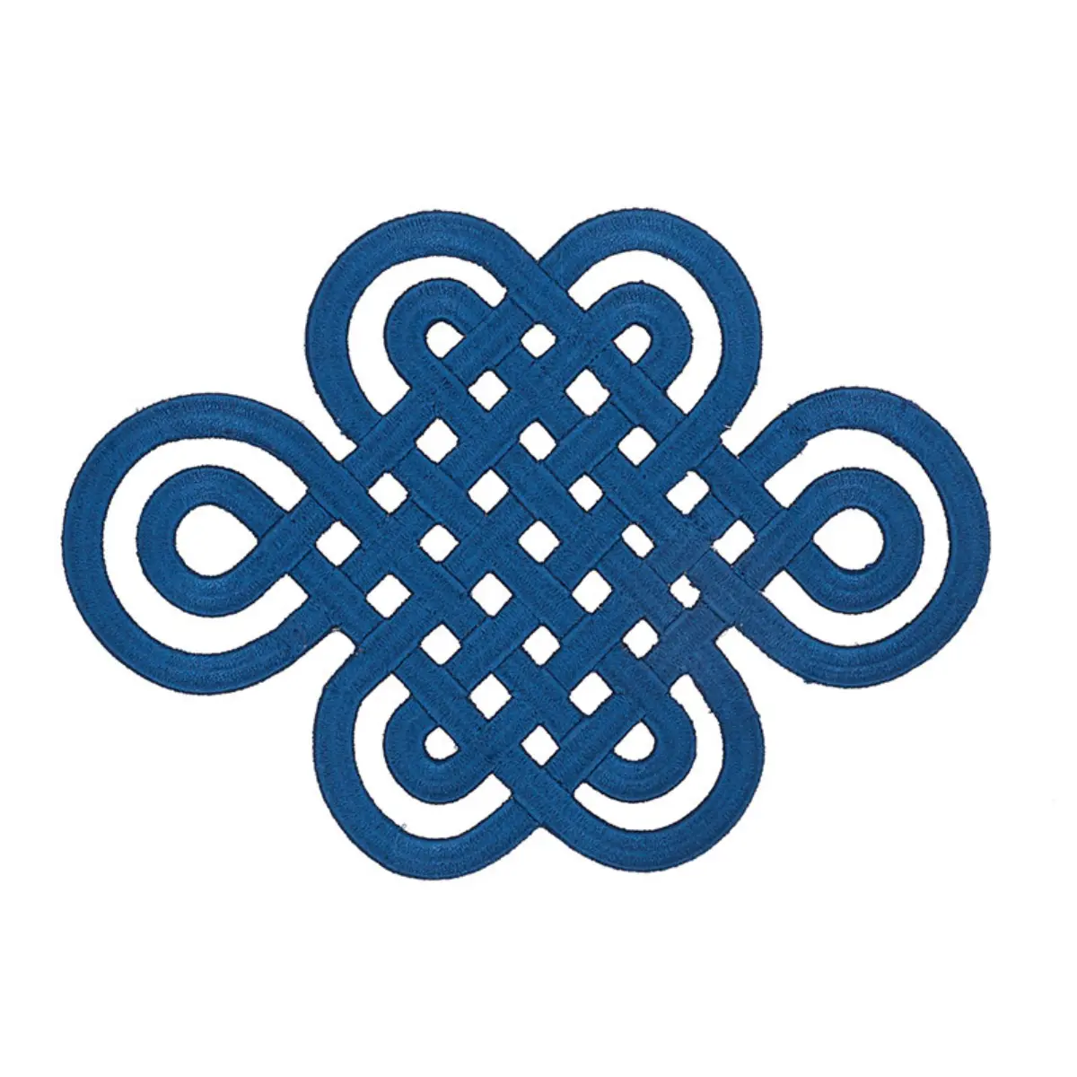 GOOD LUCK KNOT APPLIQUÉ_ SAPPHIRE