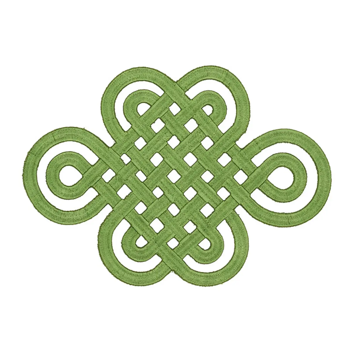 GOOD LUCK KNOT APPLIQUÉ_ JADE