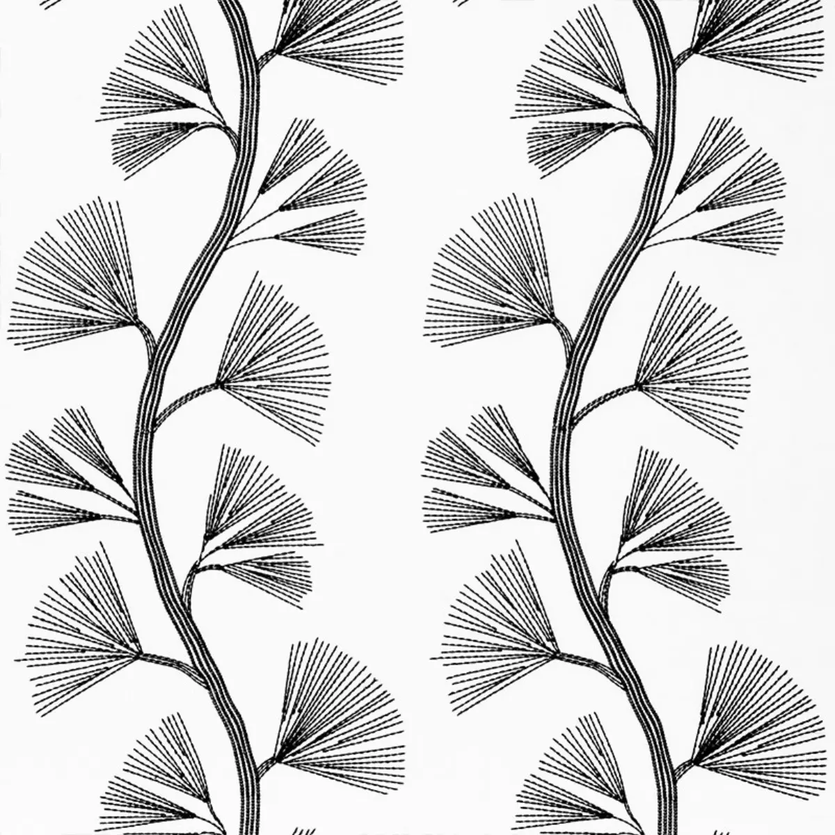 GINKGO EMBROIDERY_ JET