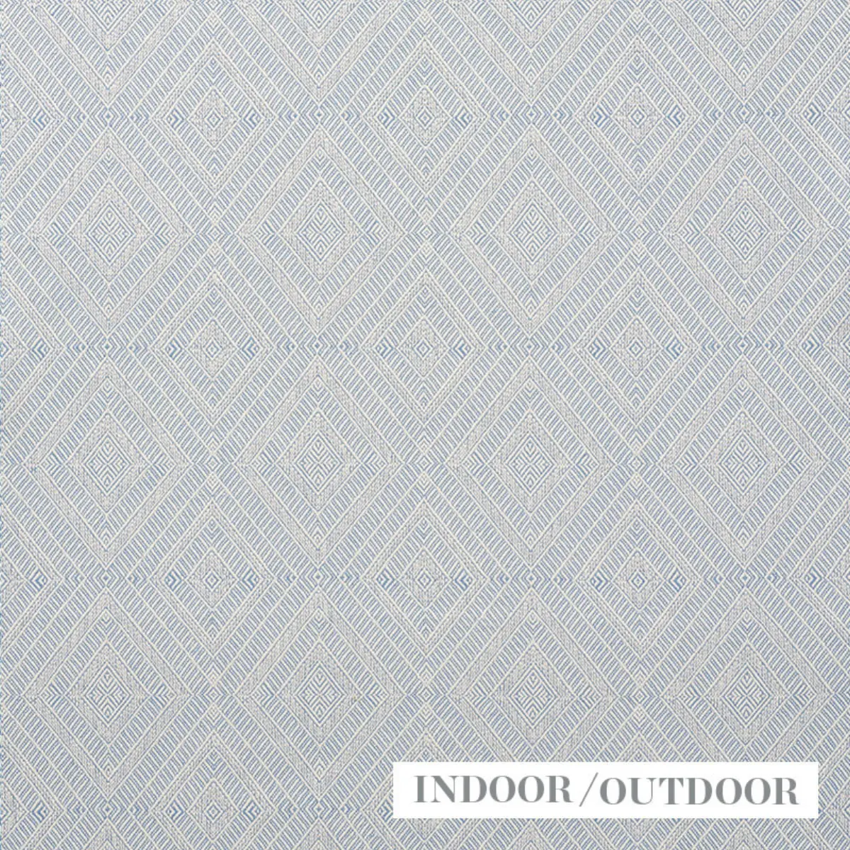 GEOMETRIC WEAVE INDOOR/OUTDOOR_ CHAMBRAY