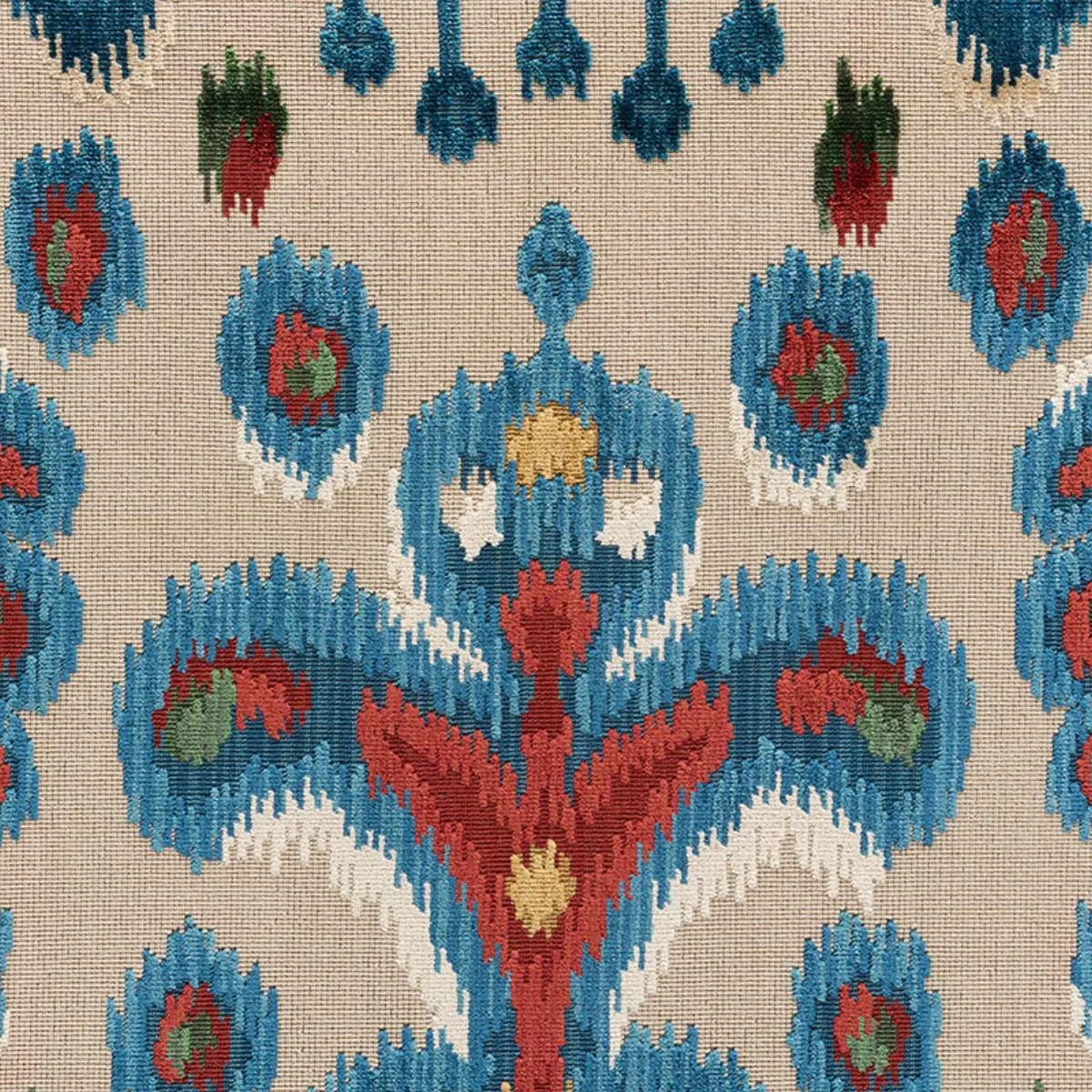 TABRIZ IKAT VELVET_ MULTI