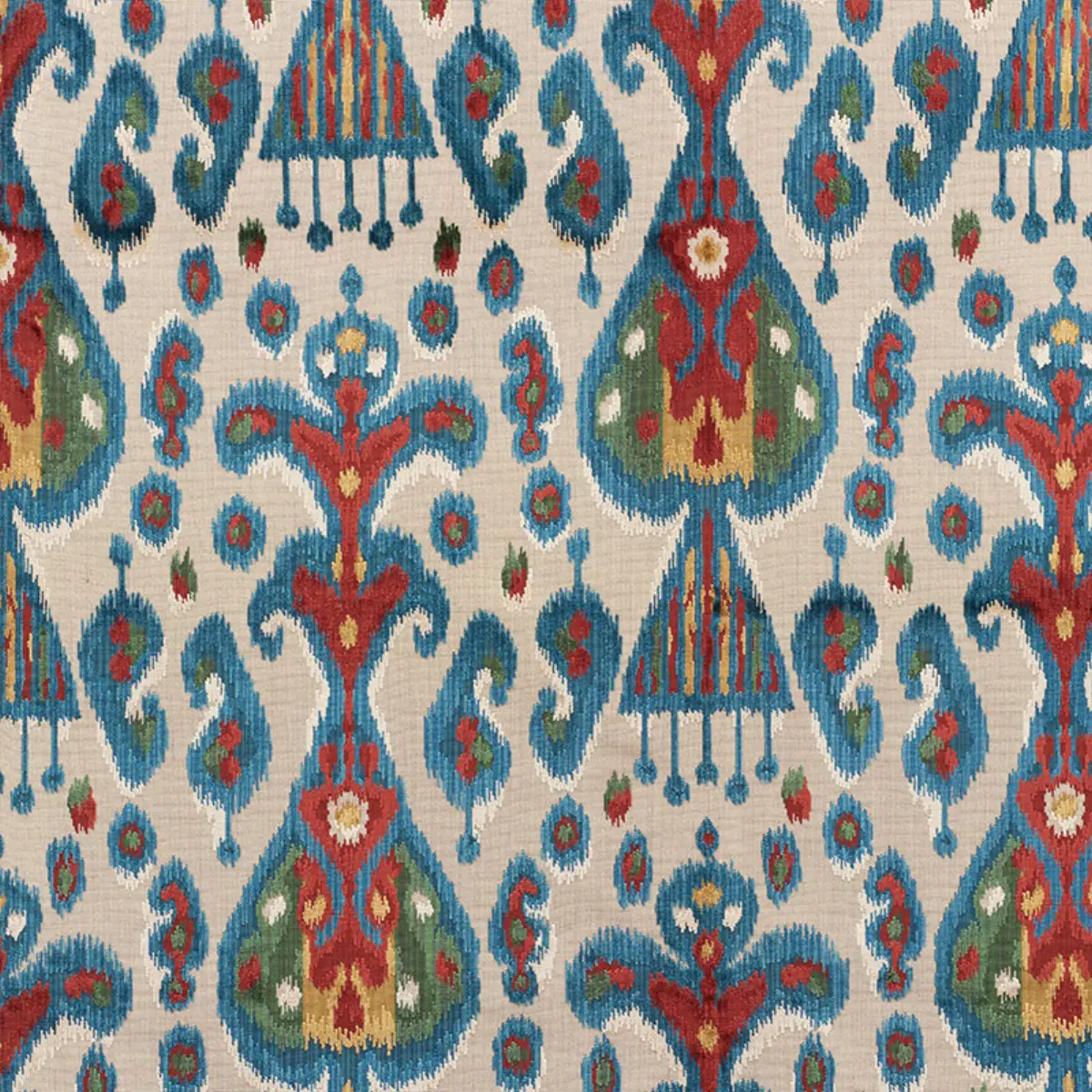TABRIZ IKAT VELVET_ MULTI