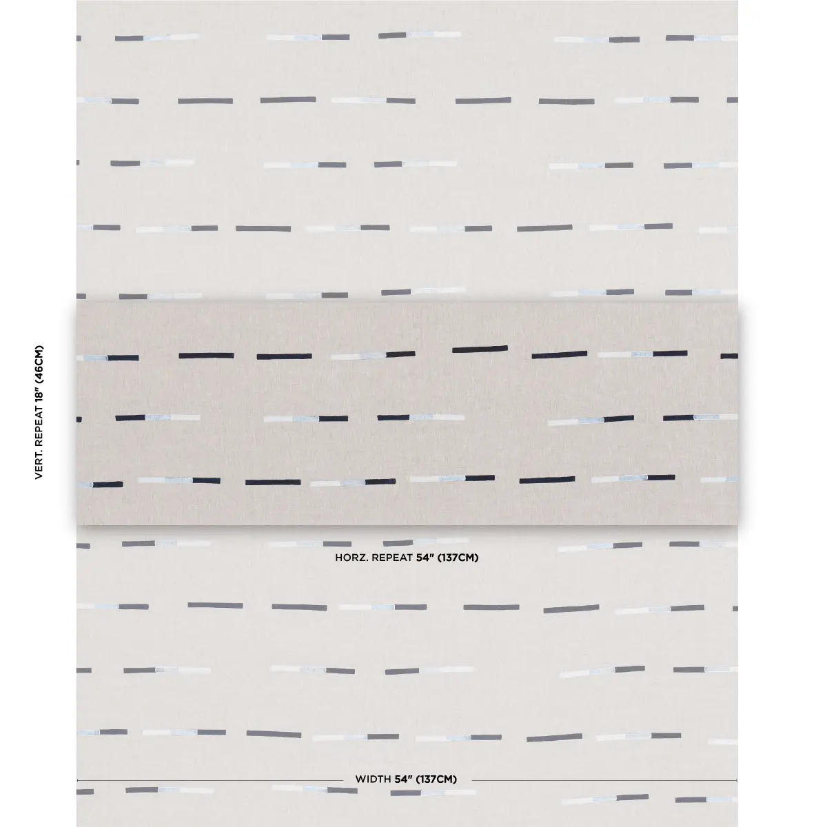 OVERLAPPING DASHES HAND-BLOCK PRINT_ NAVY