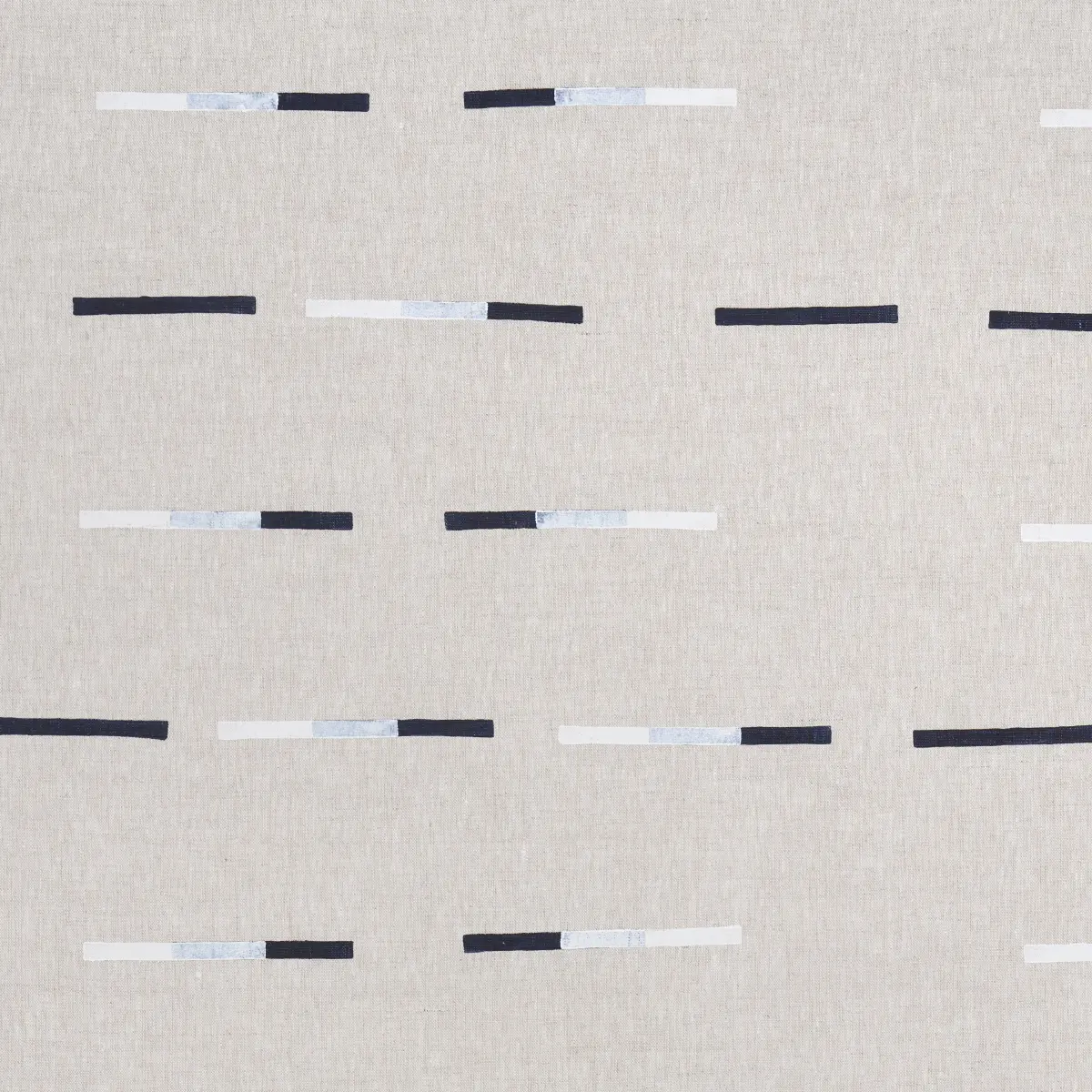 OVERLAPPING DASHES HAND-BLOCK PRINT_ NAVY