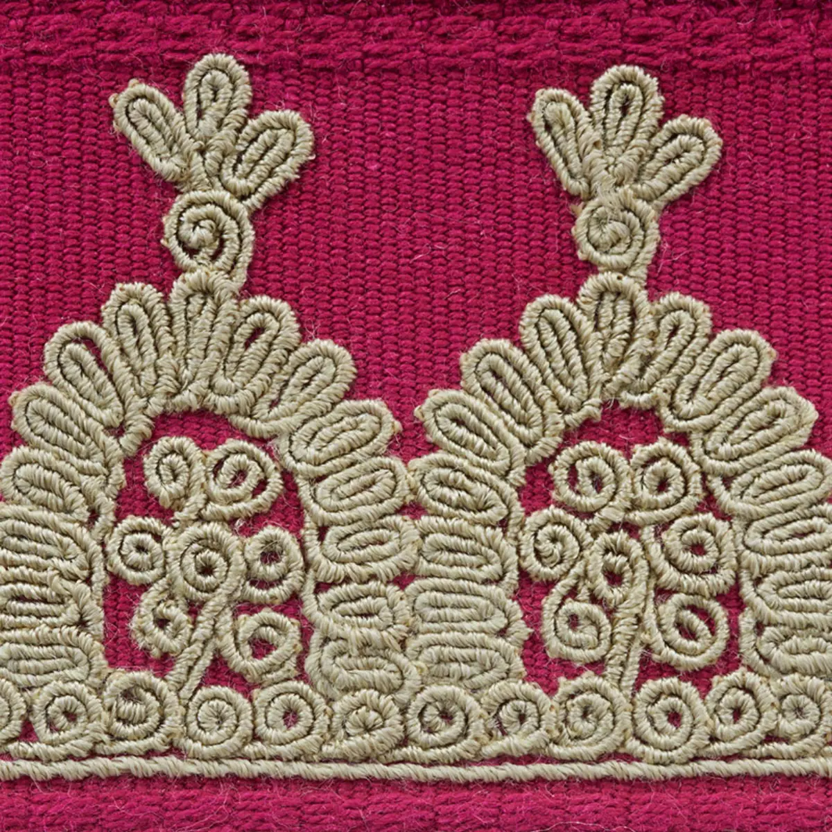 Noelia Embroidered Tape_ GARNET