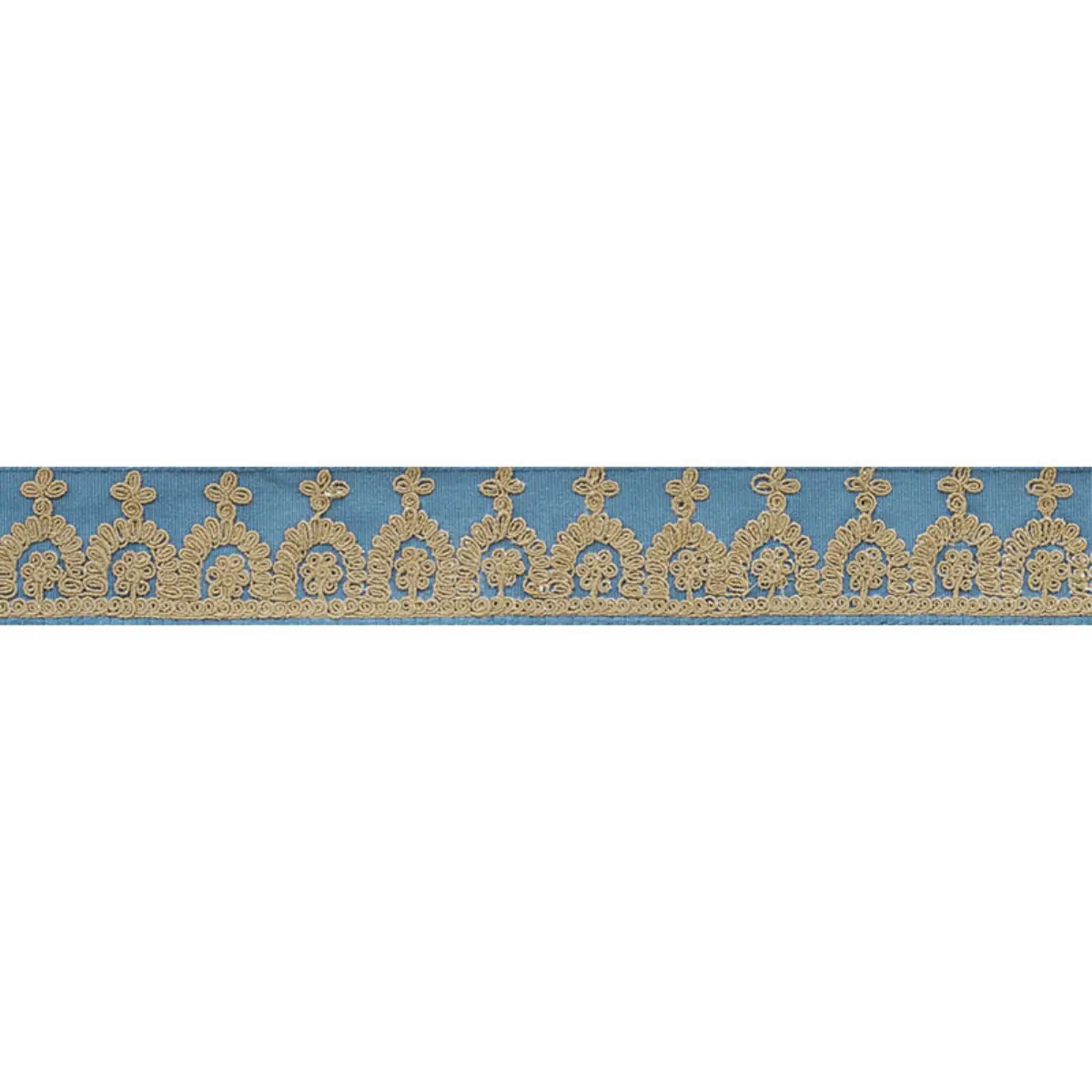 Noelia Embroidered Tape_ CADET