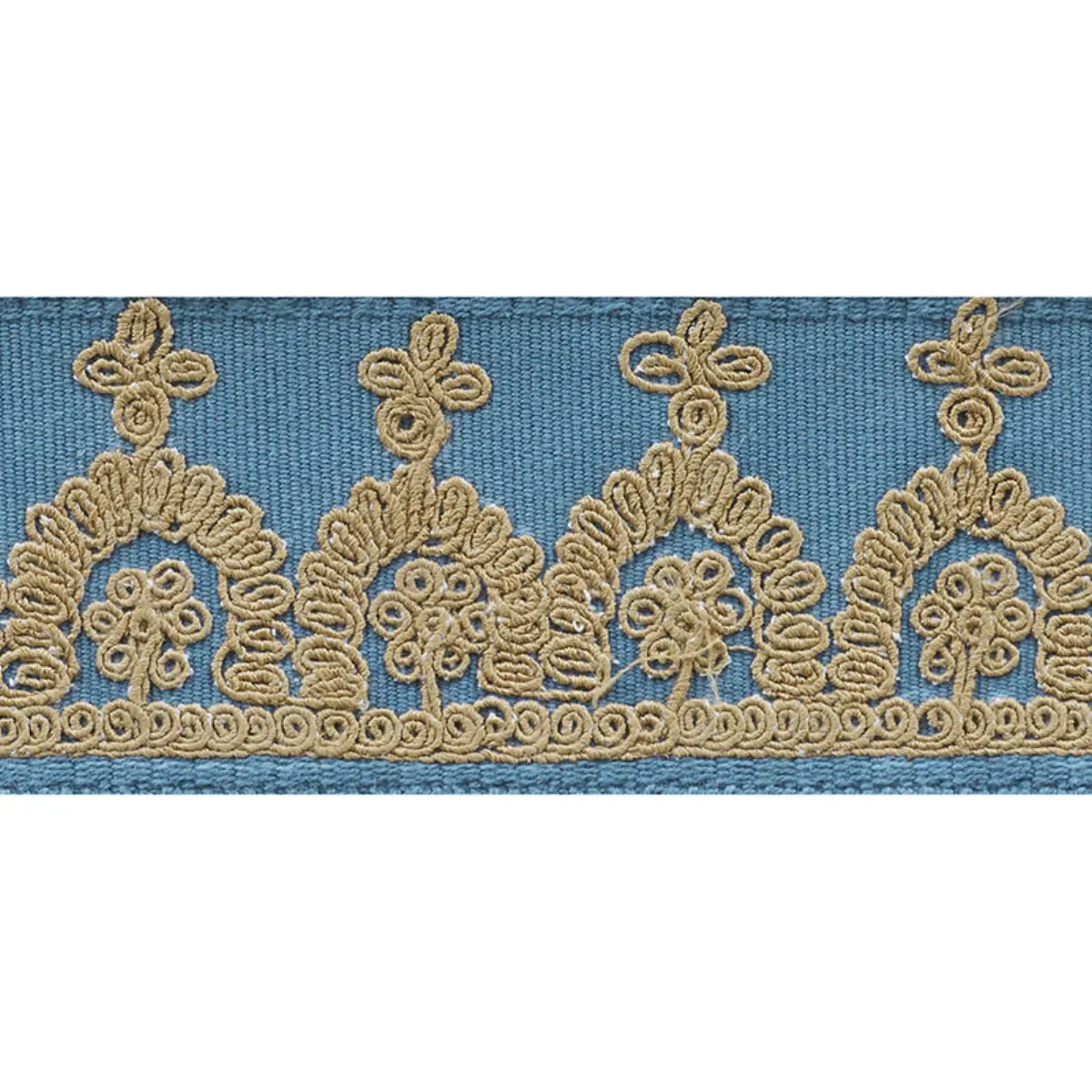 Noelia Embroidered Tape_ CADET