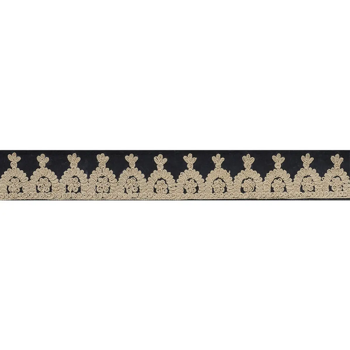 Noelia Embroidered Tape_ ONYX