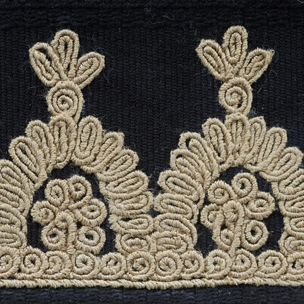 Noelia Embroidered Tape_ ONYX