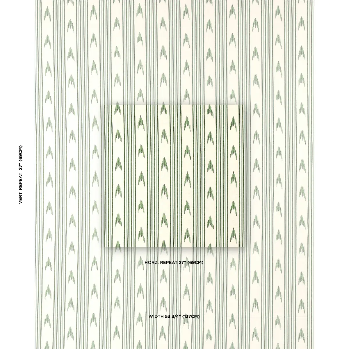 SANTA BARBARA IKAT_ LEAF GREEN